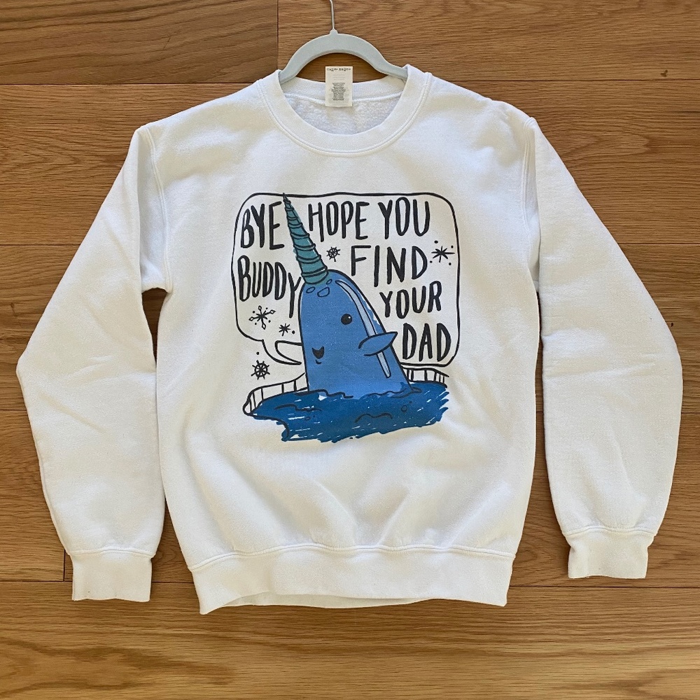 Gildan Graphic Buddy Christmas Sweatshirt.  Size Women's S.